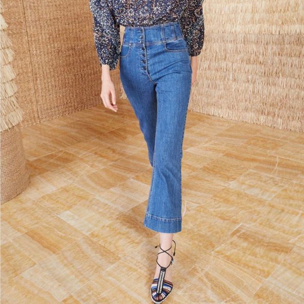 Ulla Johnson Ellis Jean in Mid Wash